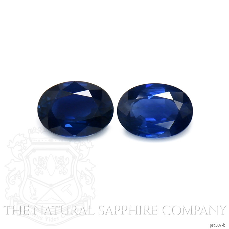 3.06 Ct.Tw. Blue Sapphire Pair from Thailand