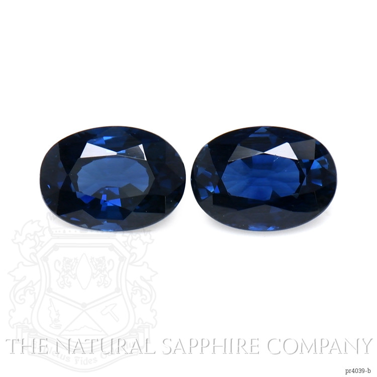 2.39 Ct.Tw. Blue Sapphire Pair from Thailand
