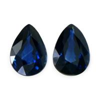 1.45&nbsp;Ct.Tw.Total Carat Weight Blue Sapphire Pair from Thailand Video