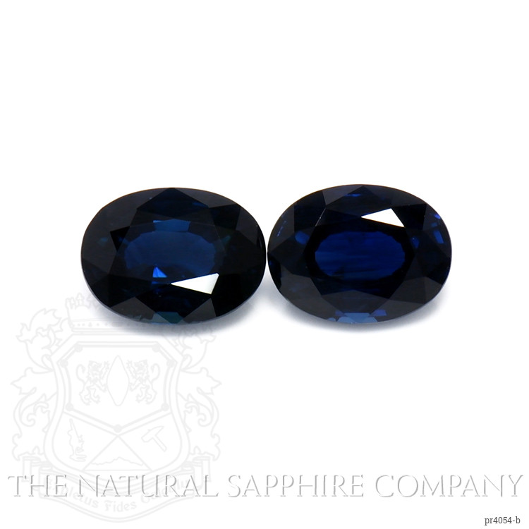 3.55 Ct.Tw. Blue Sapphire Pair from Thailand
