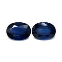 2.86&nbsp;Ct.Tw.Total Carat Weight Blue Sapphire Pair from Thailand Video