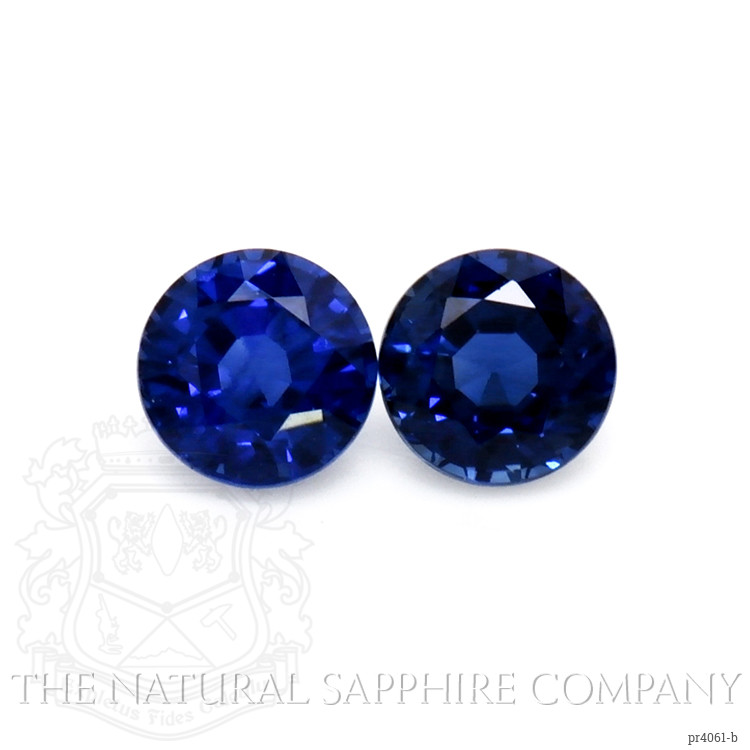 0.84 Ct.Tw. Blue Sapphire Pair from Thailand