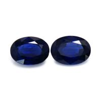 1.96&nbsp;Ct.Tw.Total Carat Weight Blue Sapphire Pair from Thailand Video