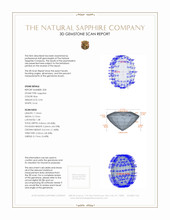 1.96&nbsp;Ct.Tw.Total Carat Weight Blue Sapphire Pair from Thailand 3 D Scan Report