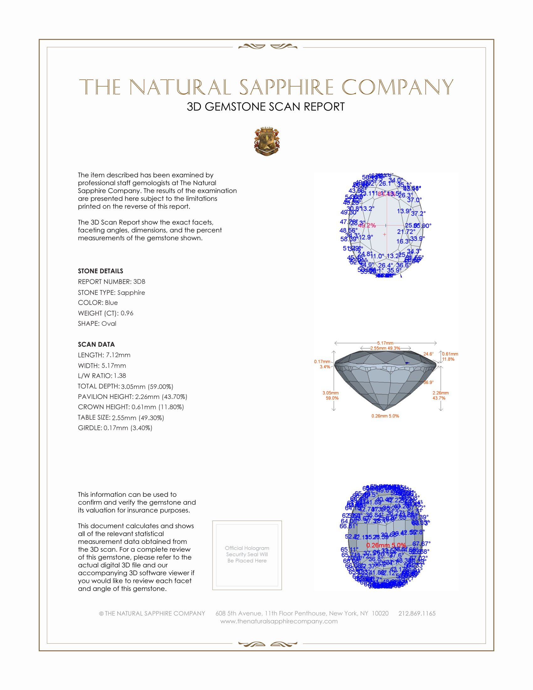 1.96 Ct.Tw. Blue Sapphire Pair from Thailand