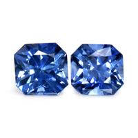1.24&nbsp;Ct.Tw.Total Carat Weight Blue Sapphire Pair from Ceylon (Sri Lanka) Video