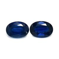 1.61&nbsp;Ct.Tw.Total Carat Weight Blue Sapphire Pair from Thailand Video