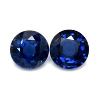 0.69&nbsp;Ct.Tw.Total Carat Weight Blue Sapphire Pair from Ceylon (Sri Lanka) Video