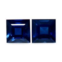 1.07 Ct.Tw.Total Carat Weight Blue Sapphire Pair from Thailand Video