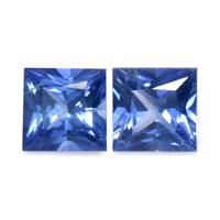 0.92 Ct.Tw.Total Carat Weight Blue Sapphire Pair from Ceylon (Sri Lanka) Video