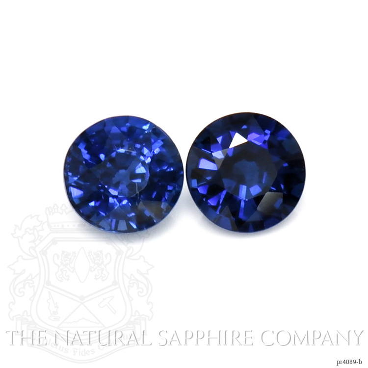 1.27 Ct.Tw. Blue Sapphire Pair from Thailand