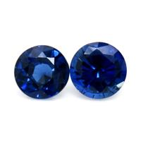 1.03&nbsp;Ct.Tw.Total Carat Weight Blue Sapphire Pair from Thailand Video