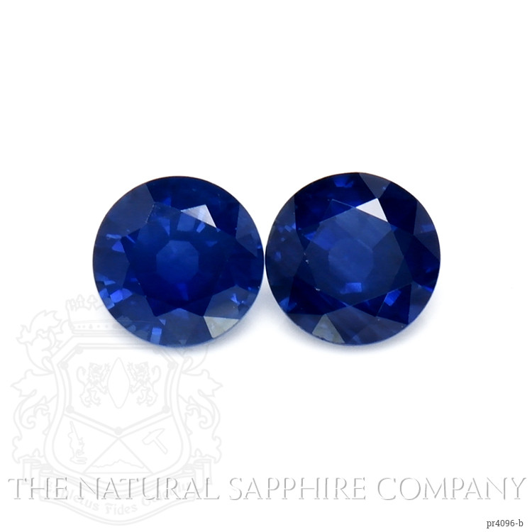1.29 Ct.Tw. Blue Sapphire Pair from Thailand