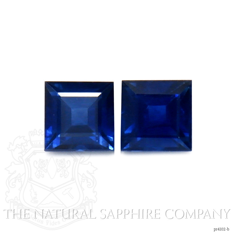 0.88 Ct.Tw. Blue Sapphire Pair from Thailand