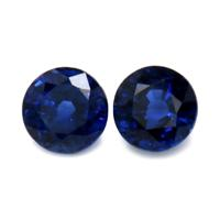 0.66&nbsp;Ct.Tw.Total Carat Weight Blue Sapphire Pair from Thailand Video