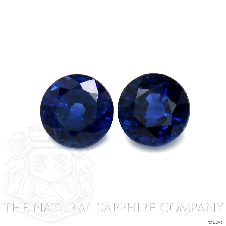 0.66 Ct.Tw. Blue Sapphire Pair from Thailand