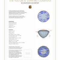 0.66&nbsp;Ct.Tw.Total Carat Weight Blue Sapphire Pair from Thailand 3 D Scan Report