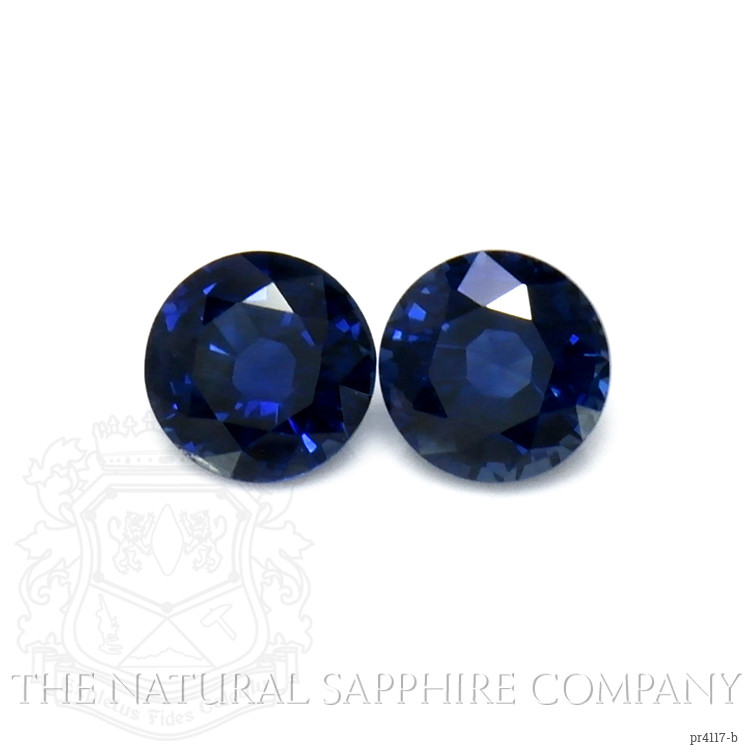 0.69 Ct.Tw. Blue Sapphire Pair from Thailand