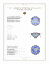 0.69&nbsp;Ct.Tw.Total Carat Weight Blue Sapphire Pair from Thailand 3 D Scan Report