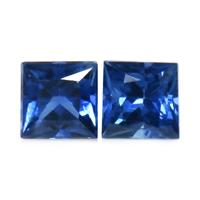 0.82&nbsp;Ct.Tw.Total Carat Weight Blue Sapphire Pair from Thailand Video