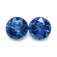 1.41 Ct.Tw.Total Carat Weight Blue Sapphire Pair from Thailand Video