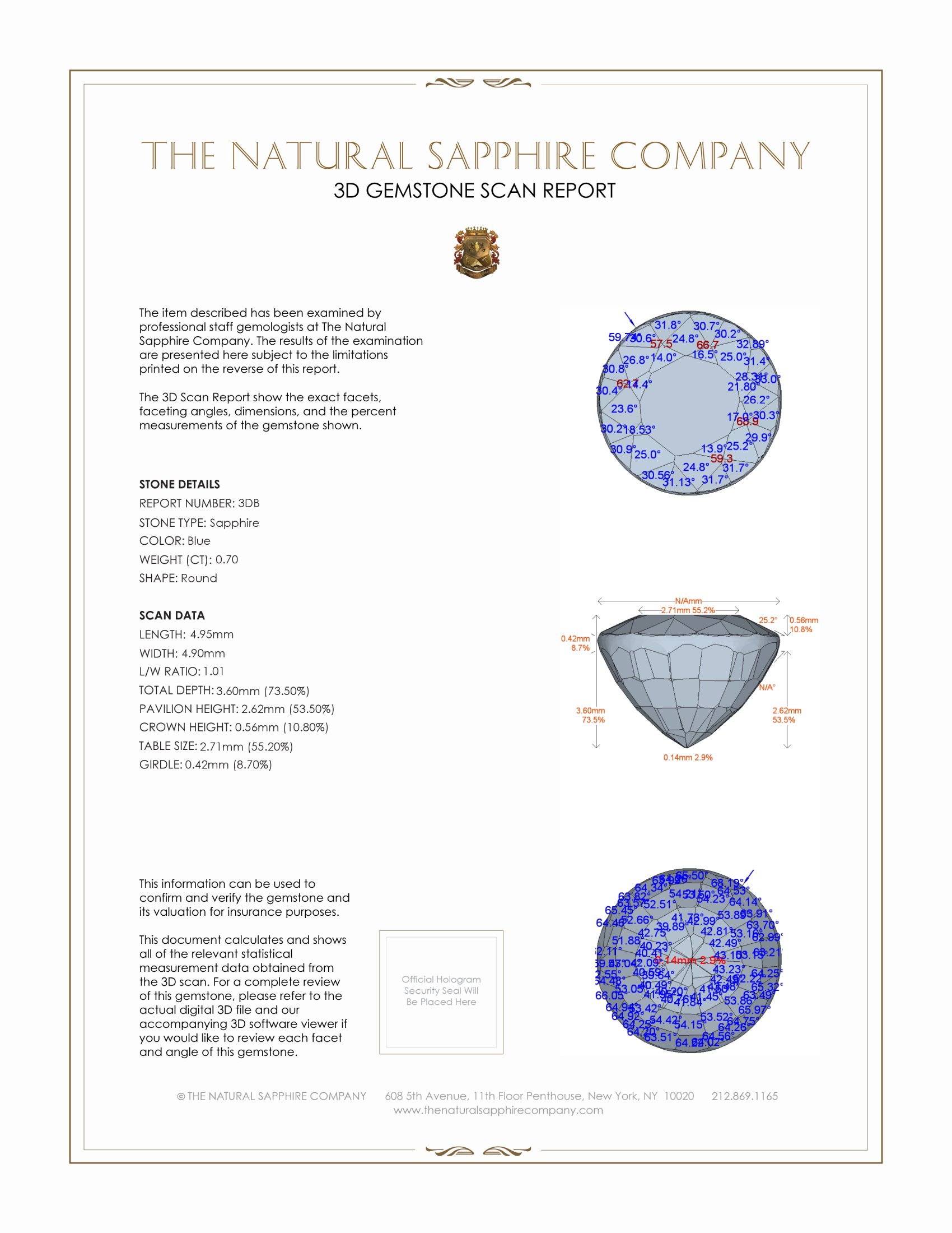 1.41 Ct.Tw. Blue Sapphire Pair from Thailand