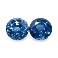 1.32 Ct.Tw.Total Carat Weight Blue Sapphire Pair from Thailand Video