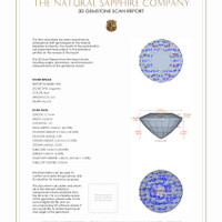 1.32&nbsp;Ct.Tw.Total Carat Weight Blue Sapphire Pair from Thailand 3 D Scan Report