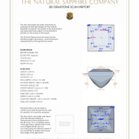 0.79&nbsp;Ct.Tw.Total Carat Weight Blue Sapphire Pair from Ceylon (Sri Lanka) 3 D Scan Report