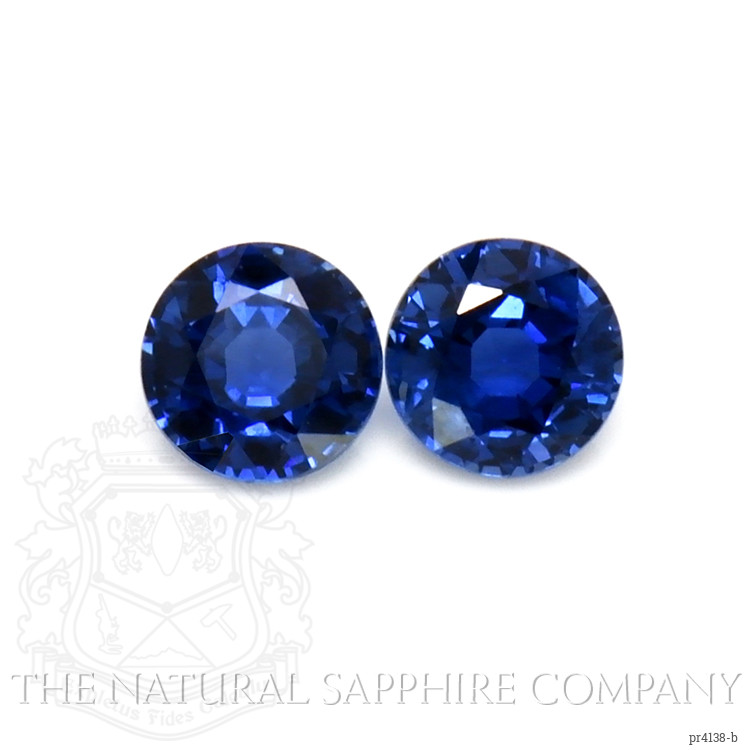 0.77 Ct.Tw. Blue Sapphire Pair from Thailand