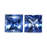 0.95 Ct.Tw.Total Carat Weight Blue Sapphire Pair from Ceylon (Sri Lanka) Video
