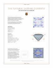 0.95 Ct.Tw.Total Carat Weight Blue Sapphire Pair from Ceylon (Sri Lanka) 3 D Scan Report