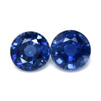 0.79 Ct.Tw.Total Carat Weight Blue Sapphire Pair from Thailand Video