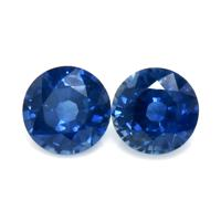 1.24&nbsp;Ct.Tw.Total Carat Weight Blue Sapphire Pair from Thailand Video