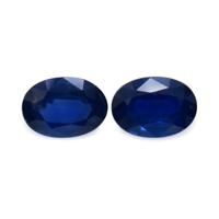 1.52&nbsp;Ct.Tw.Total Carat Weight Blue Sapphire Pair from Thailand Video