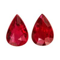 2.08 Ct.Tw.Total Carat Weight Ruby Pair from Mozambique Video