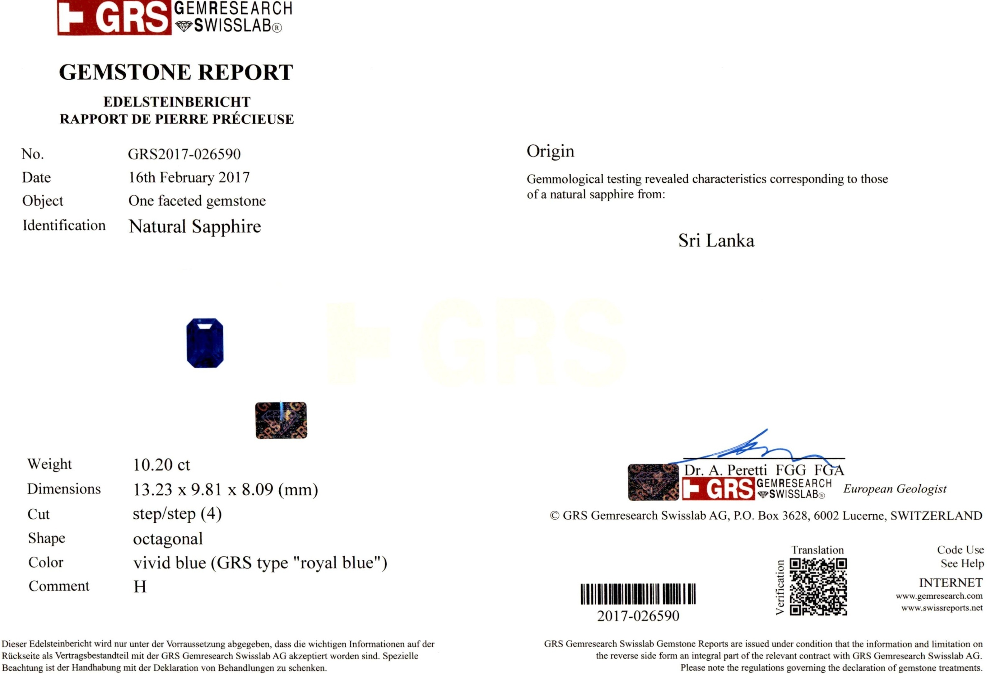 20.44 Ct.Tw. Blue Sapphire Pair from Ceylon (Sri Lanka)