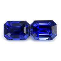 20.44&nbsp;Ct.Tw.Total Carat Weight Blue Sapphire Pair from Ceylon (Sri Lanka) Video