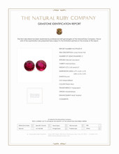 1.10 Ct.Tw.Total Carat Weight Ruby Pair from Mozambique Scan Report