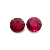 1.10 Ct.Tw.Total Carat Weight Ruby Pair from Mozambique Video