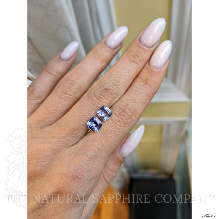 2.95 Ct.Tw. Blue Sapphire Pair from Ceylon (Sri Lanka)