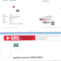 4.42 Ct.Tw.Total Carat Weight Ruby Pair from Mozambique Scan Report