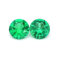0.75 Ct.Tw.Total Carat Weight Emerald Pair from Brazil Video