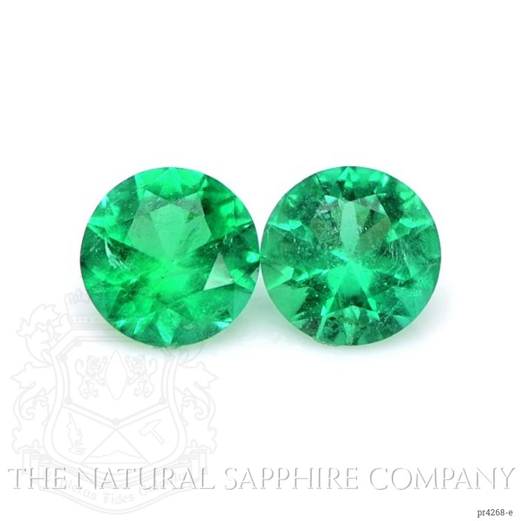 0.75 Ct.Tw. Emerald Pair from Brazil