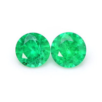 1.33 Ct.Tw.Total Carat Weight Emerald Pair from Brazil Video
