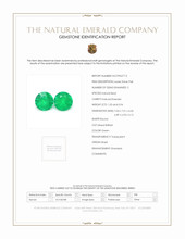 1.97 Ct.Tw.Total Carat Weight Emerald Pair from Brazil Scan Report