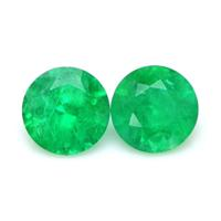 2.08 Ct.Tw.Total Carat Weight Emerald Pair from Brazil Video