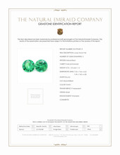 2.39 Ct.Tw.Total Carat Weight Emerald Pair from Brazil Scan Report