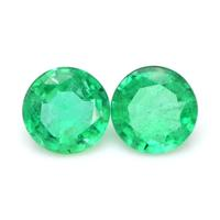 3.23 Ct.Tw.Total Carat Weight Emerald Pair from Brazil Video