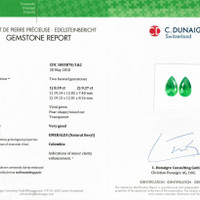 17.76 Ct.Tw.Total Carat Weight Emerald Pair from Colombia Scan Report